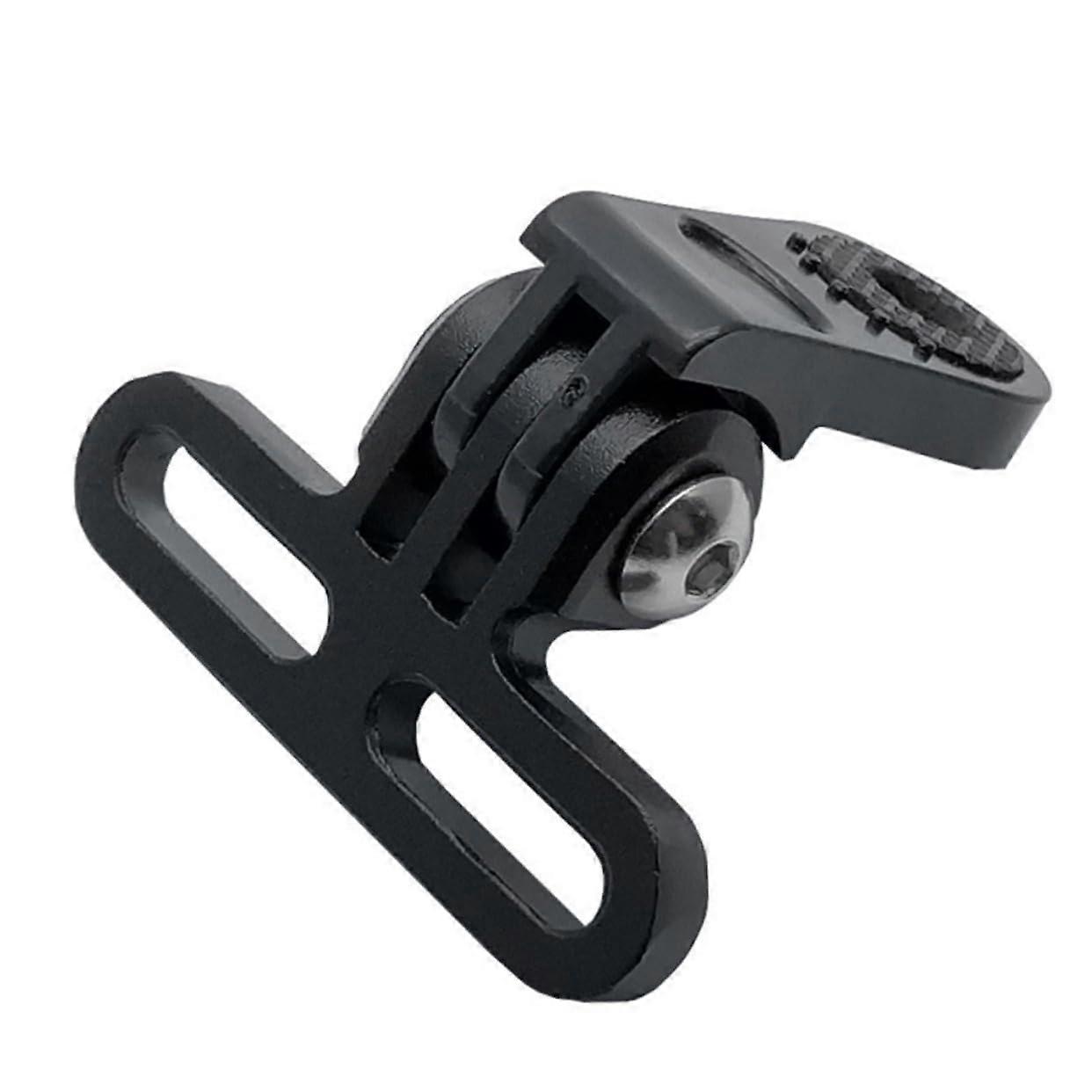 Aluminium Mount for Bicycle Light and Camera - Adjustable Rotatable - Non-Slip Grip - Lightweight Durable Black
