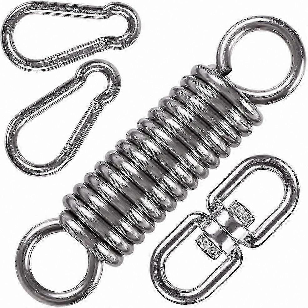 Heavy Duty Swivel Hook Kit for Hanging Chairs, Punching Bags, and Swing Seats with Spring Hardware Support