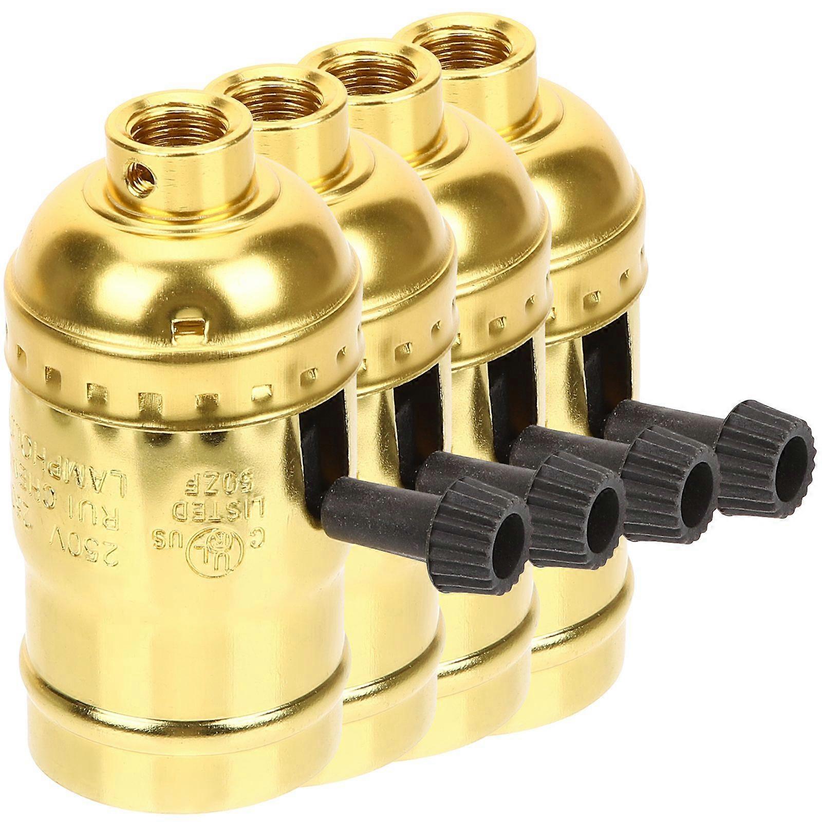 4pcs Light Socket E26/e27 Base Light Bulb Holder Light Bulb Plug Bulb Holder