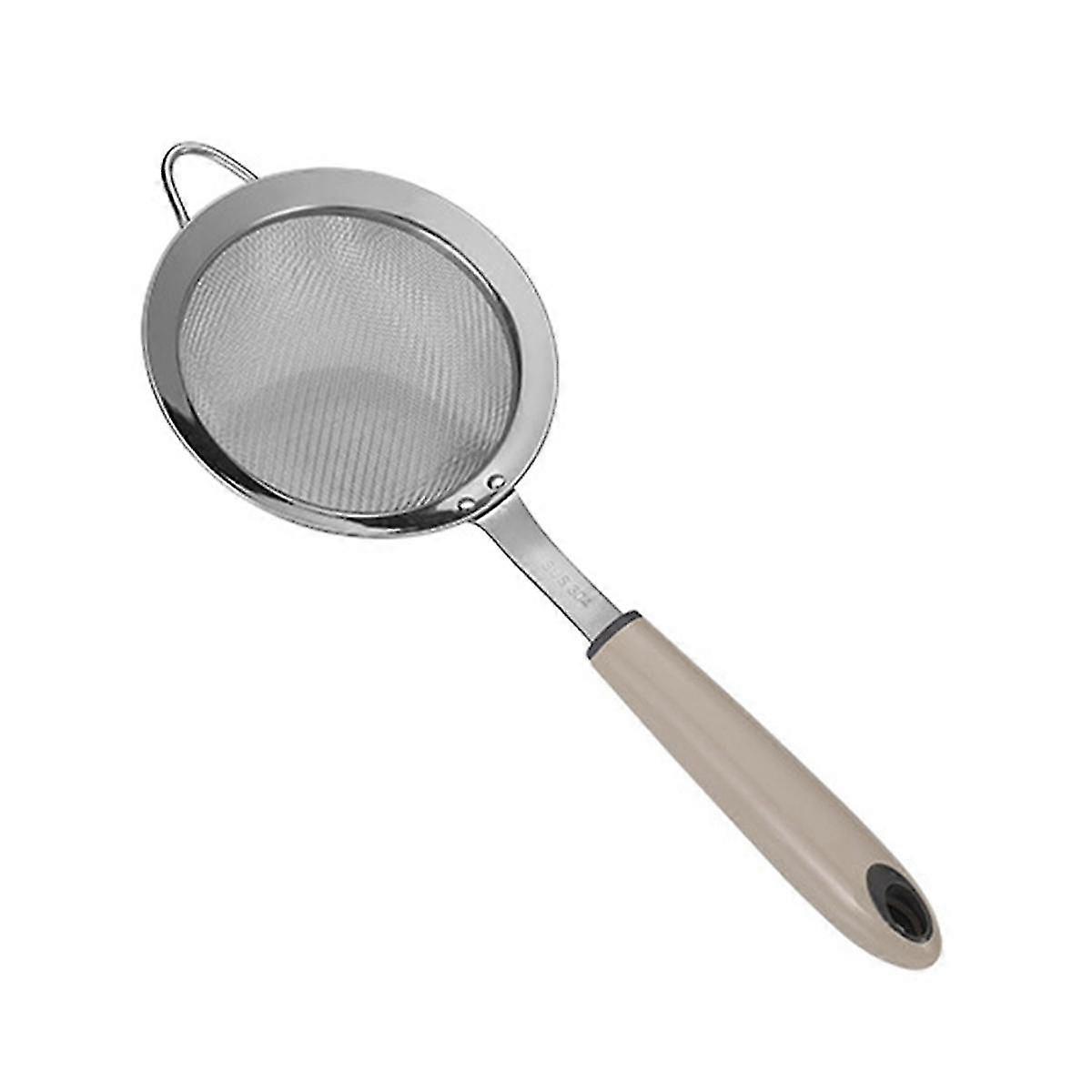 Fat Skimmer Spoon with Fine Stainless Steel Mesh Strainer for Removing Grease, Fat, and Foam M