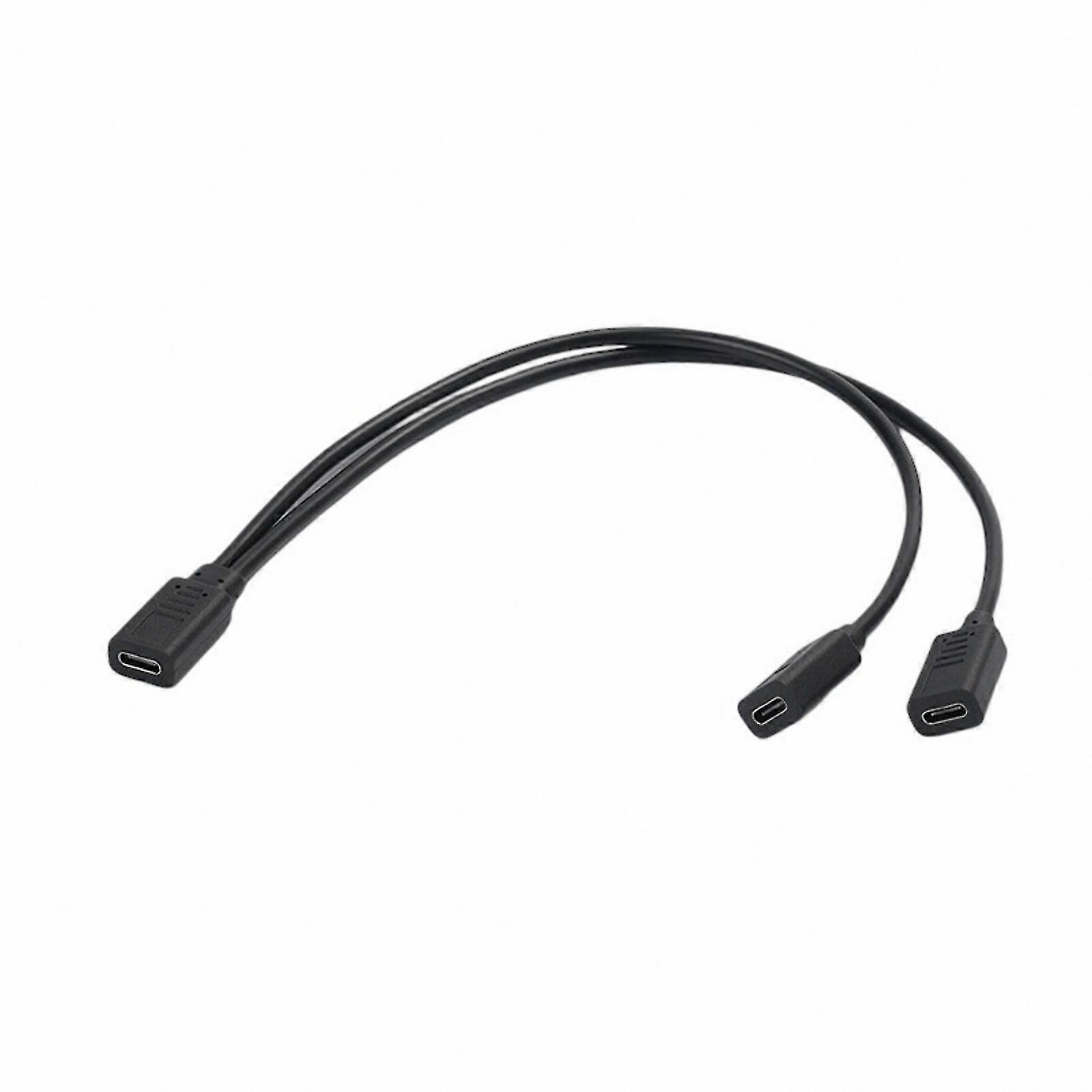 USB C hunn til kvinnelig splitterkabeladapter for lading og dataoverføring