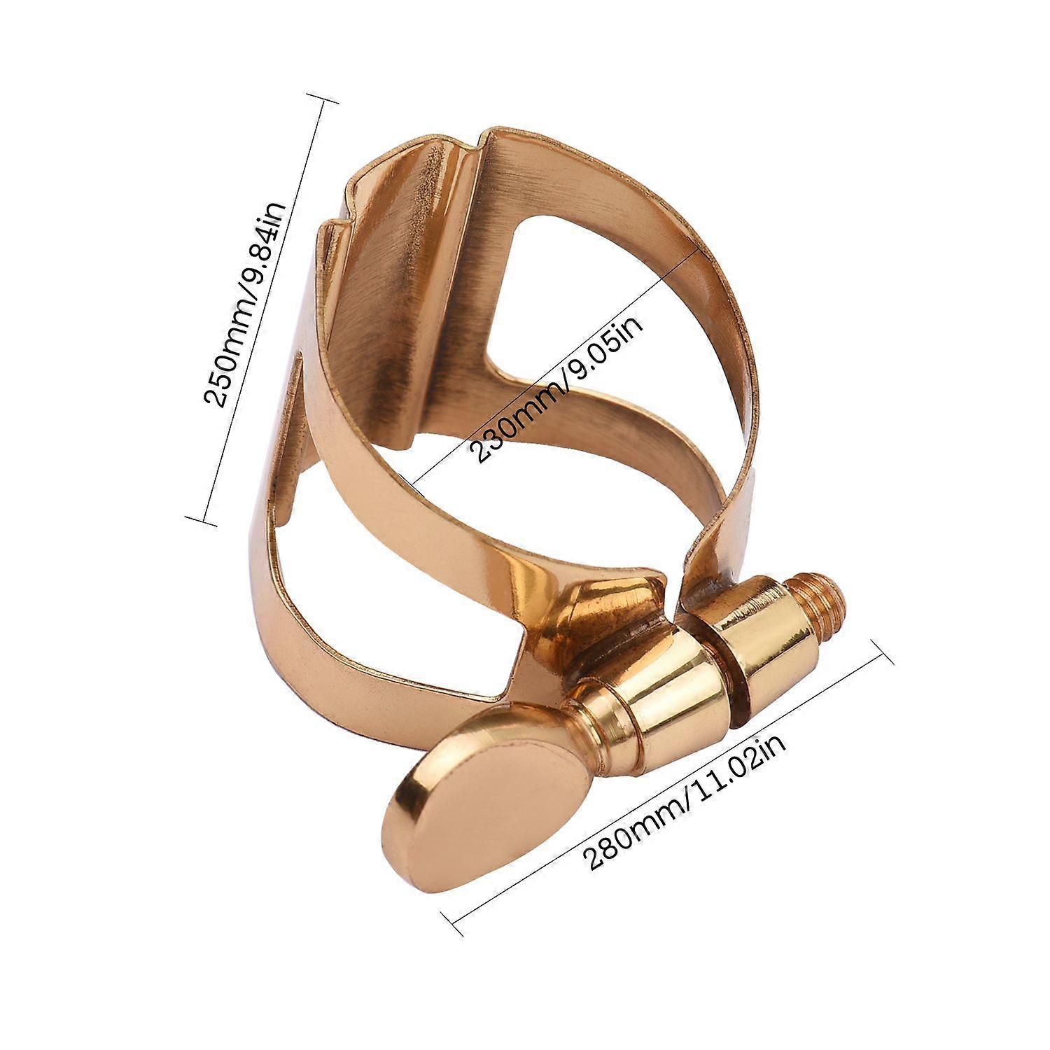 Single Screw Adjustment Saxophone Ligature Compact Durable Ligature for Soprano Saxophone