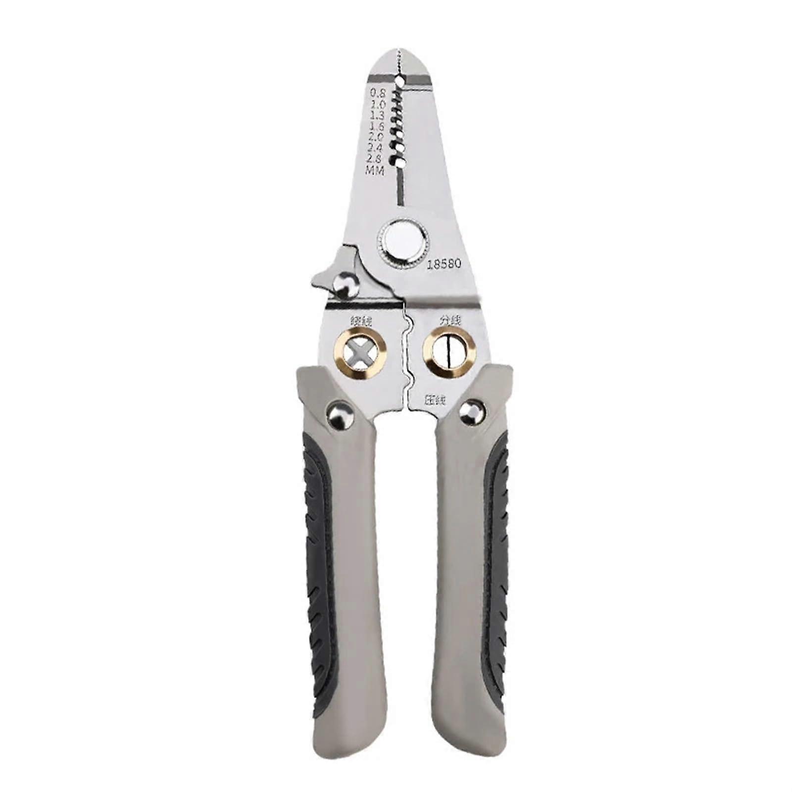 Multipurpose Wire Stripper Stripping Multifunctional Electrician Special Splitting Universal Industrial Hardware Tools Cable Pliers Gray