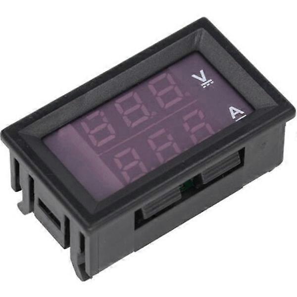 DC0-100V LED DC dual display digital current and digital voltmeter, 1A, red + red