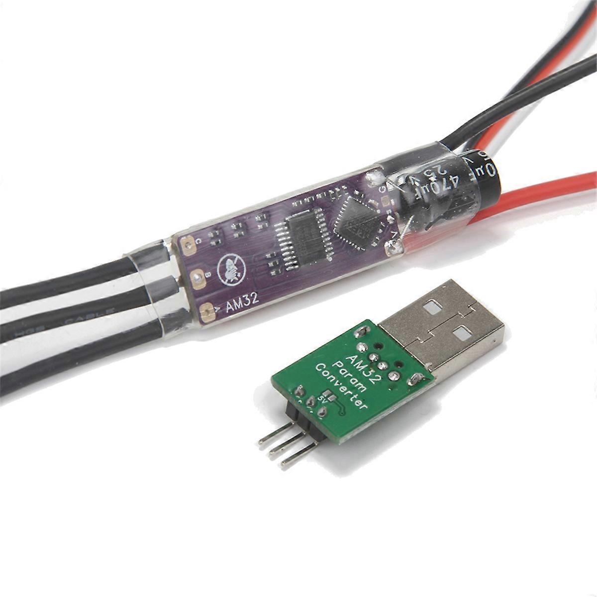 AM32 40A ESC 32-Bit Electronic Speed Controller Signal Cable Support PWM/DSHOT for RC Car Crawler Dron Brushless Motor