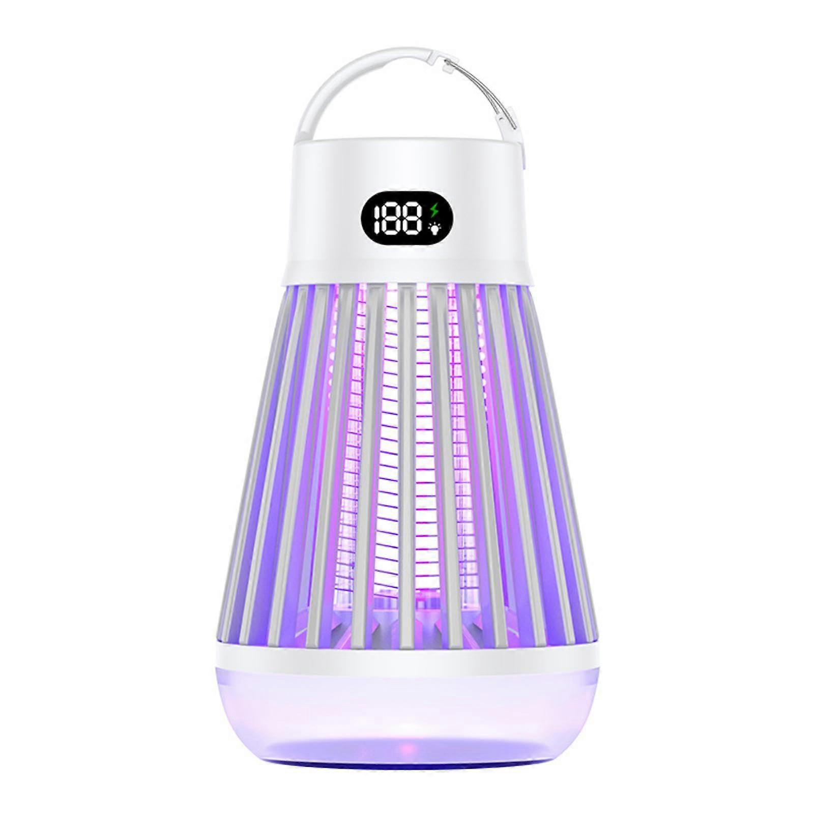 Mosquito Killing Lamp Two In One Portable Mosquito Killer Lantern For Home And Outdoor Camping White