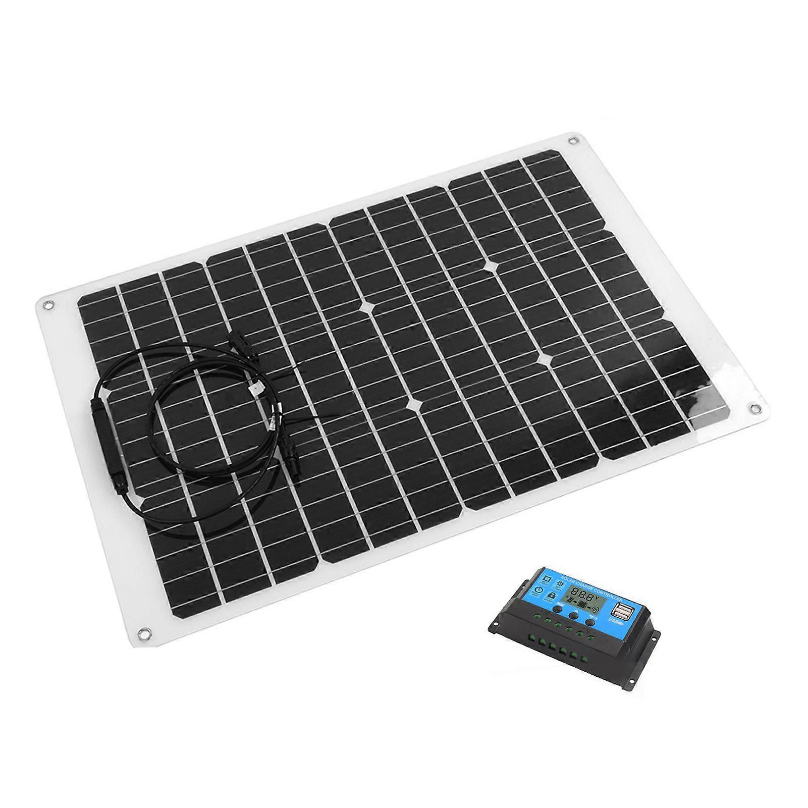 70W Flexible Solar Panel Kit 40A Controller Series Parallel Connection Solar Panel Controller Set for PV System 