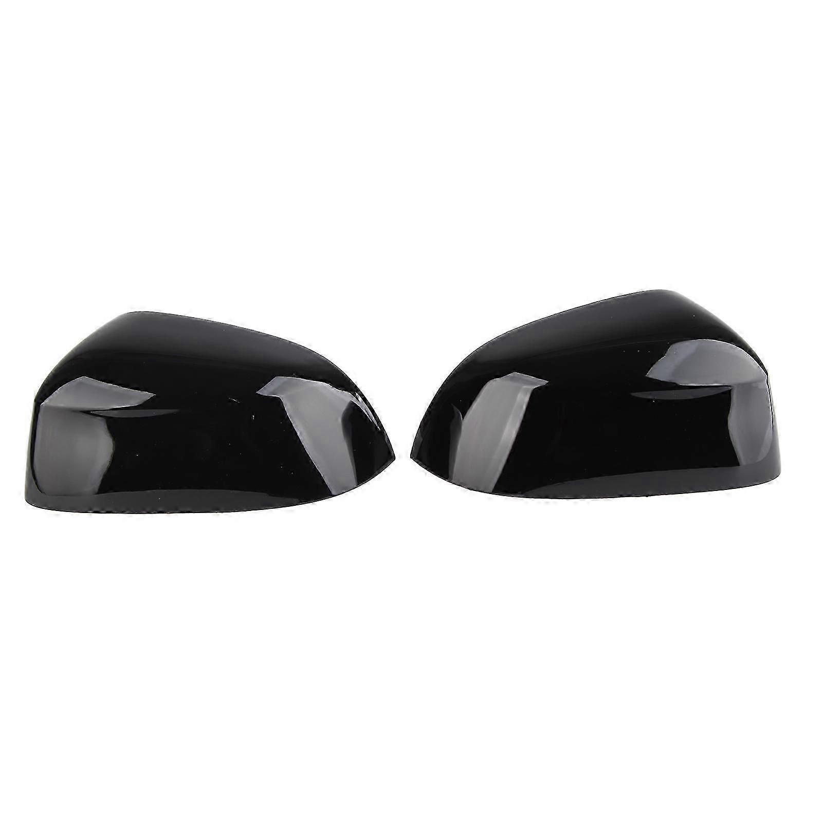 1Pair Side Rearview Mirror Cover Gloss Black Stylish Colorfast Lightweight Door Mirror Cover Caps Suitable for X3 X4 X5 X6 X7 G01 G02