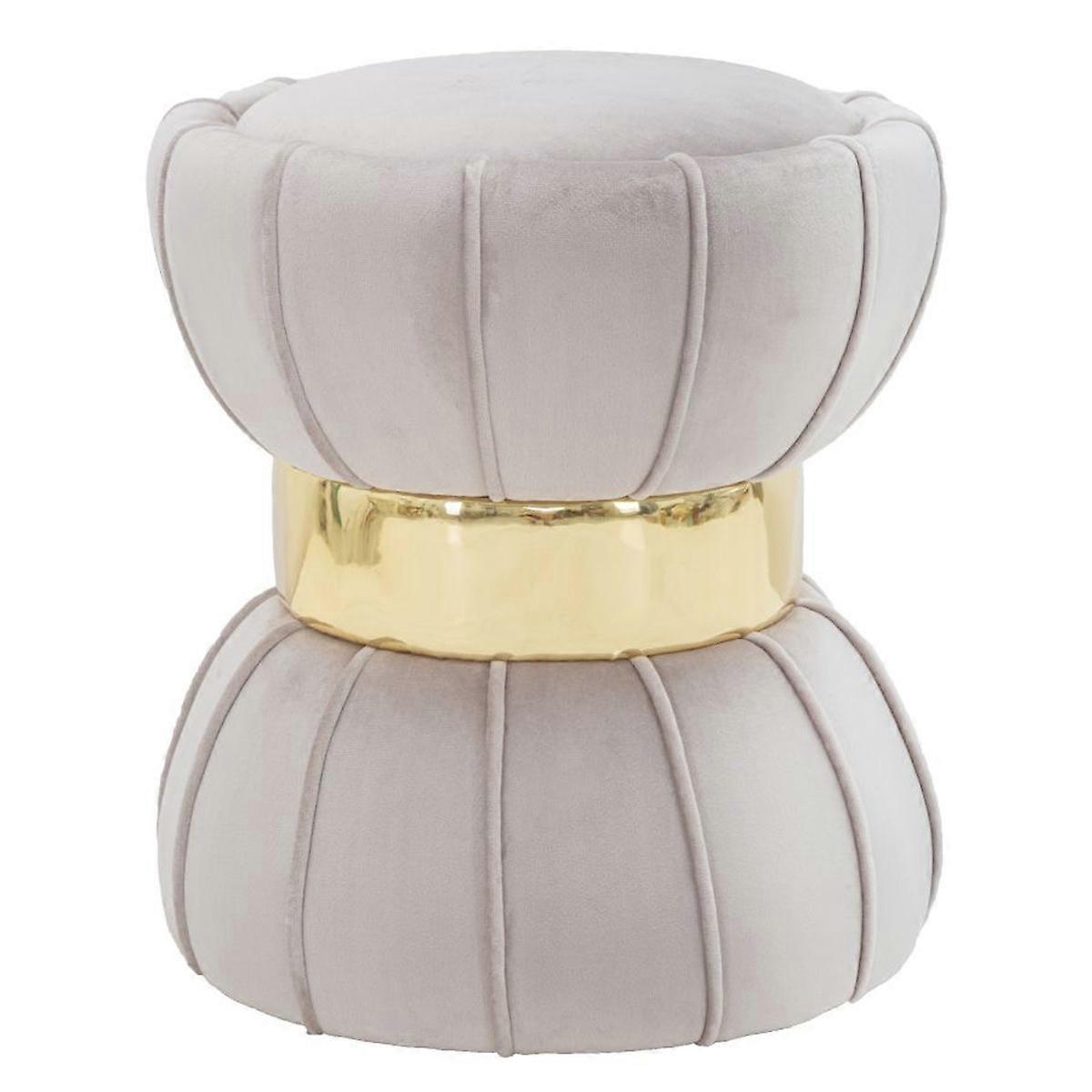 MF359 Pouf, Gris, Tissu, 40x40x44 cm