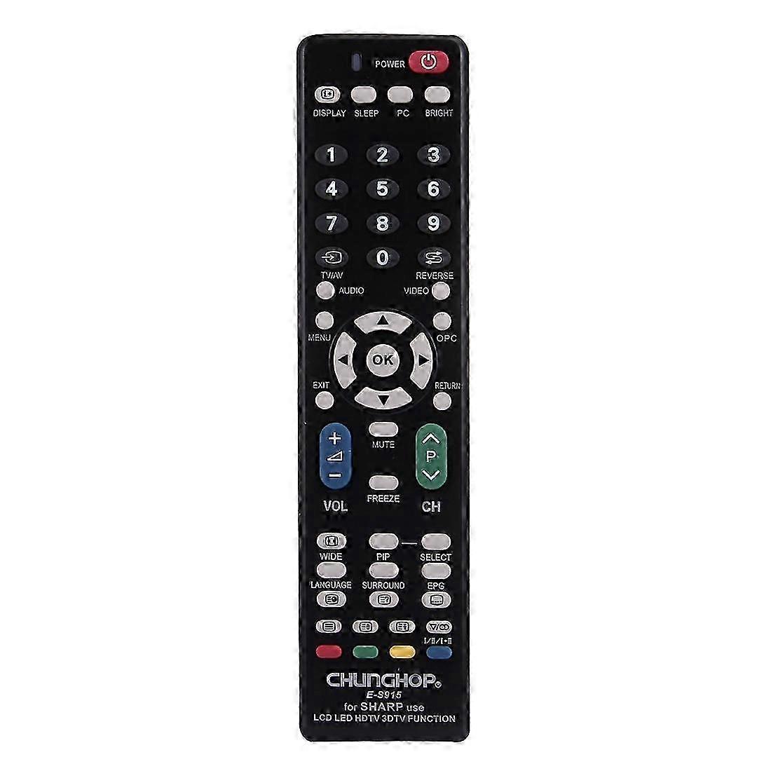 Universal Remote Control for SHARP LED LCD HDTV 3DTV-Compatible with Multiple TV Models