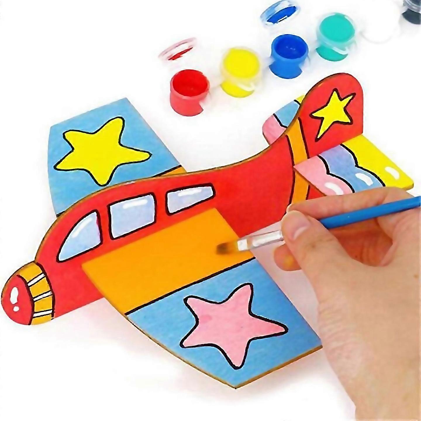 For 4pcs Blank Wood Aircraft Assemble Plane