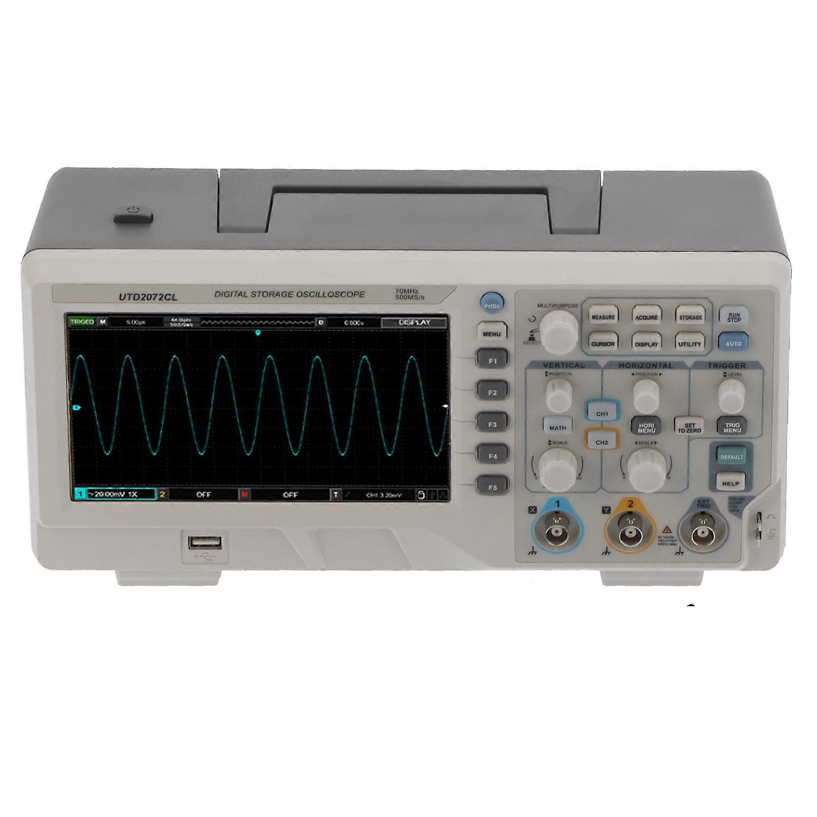 UTD2072CL Oscilloscope Dual Channel Portable Digital Oscilloscope for Electrical Measurement( 5060HZ 100VA )