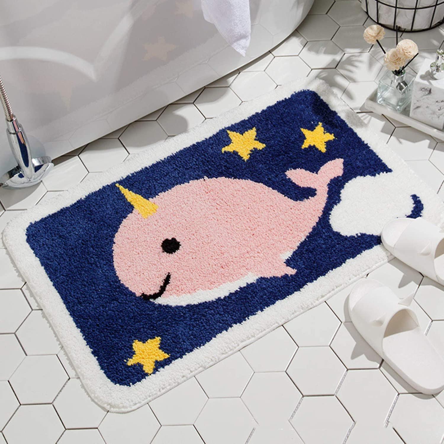 Fong Bathroom Rugs Narwhal Whale Bath Rug For Bathroom Non-slip Soft  Absorbent Machine-washable, Shower Bathroom Deco | Fruugo ES