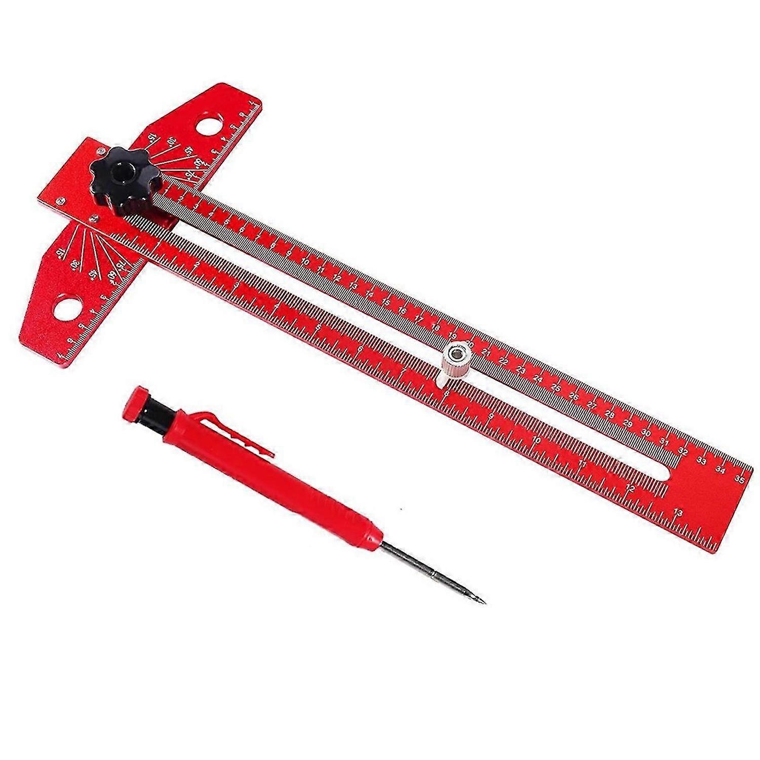 Adjustable Woodworking Scriber Marking Line Ruler,