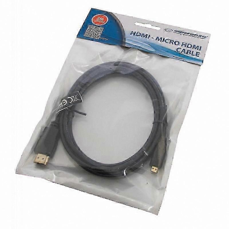 2m Micro HDMI to HDMI Cable, High-Speed 1.4B Adapter for HD Devices