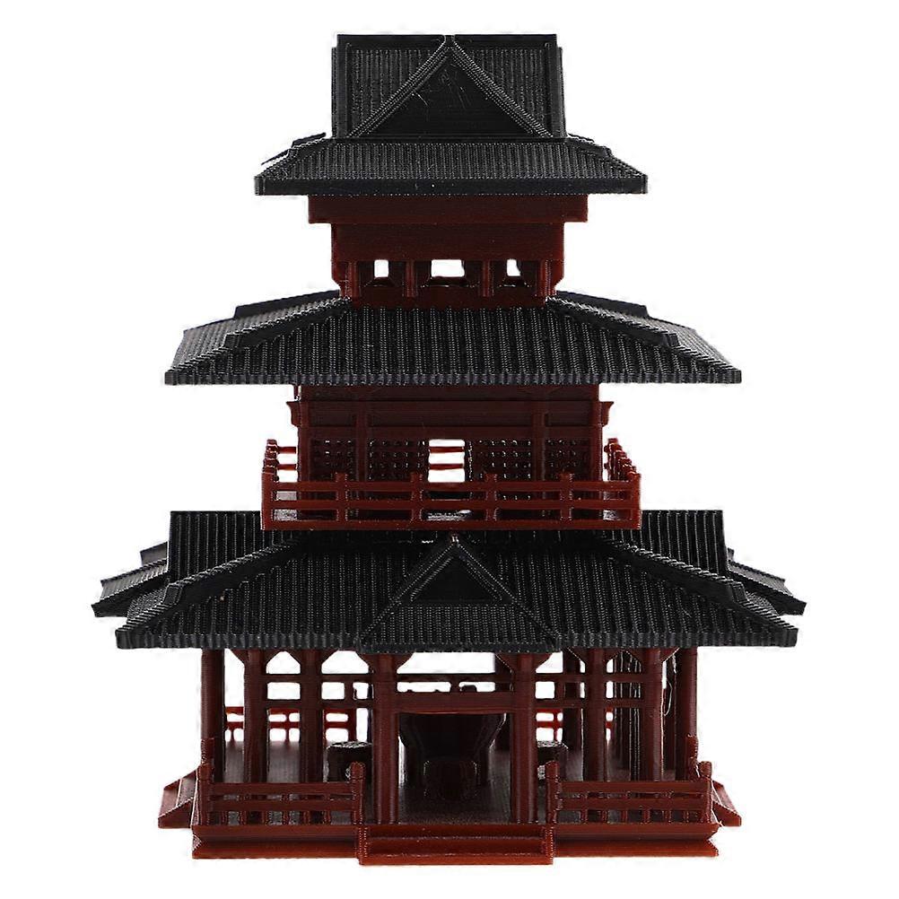 Aquarium Plastic Mini Statue for Decoration Brown