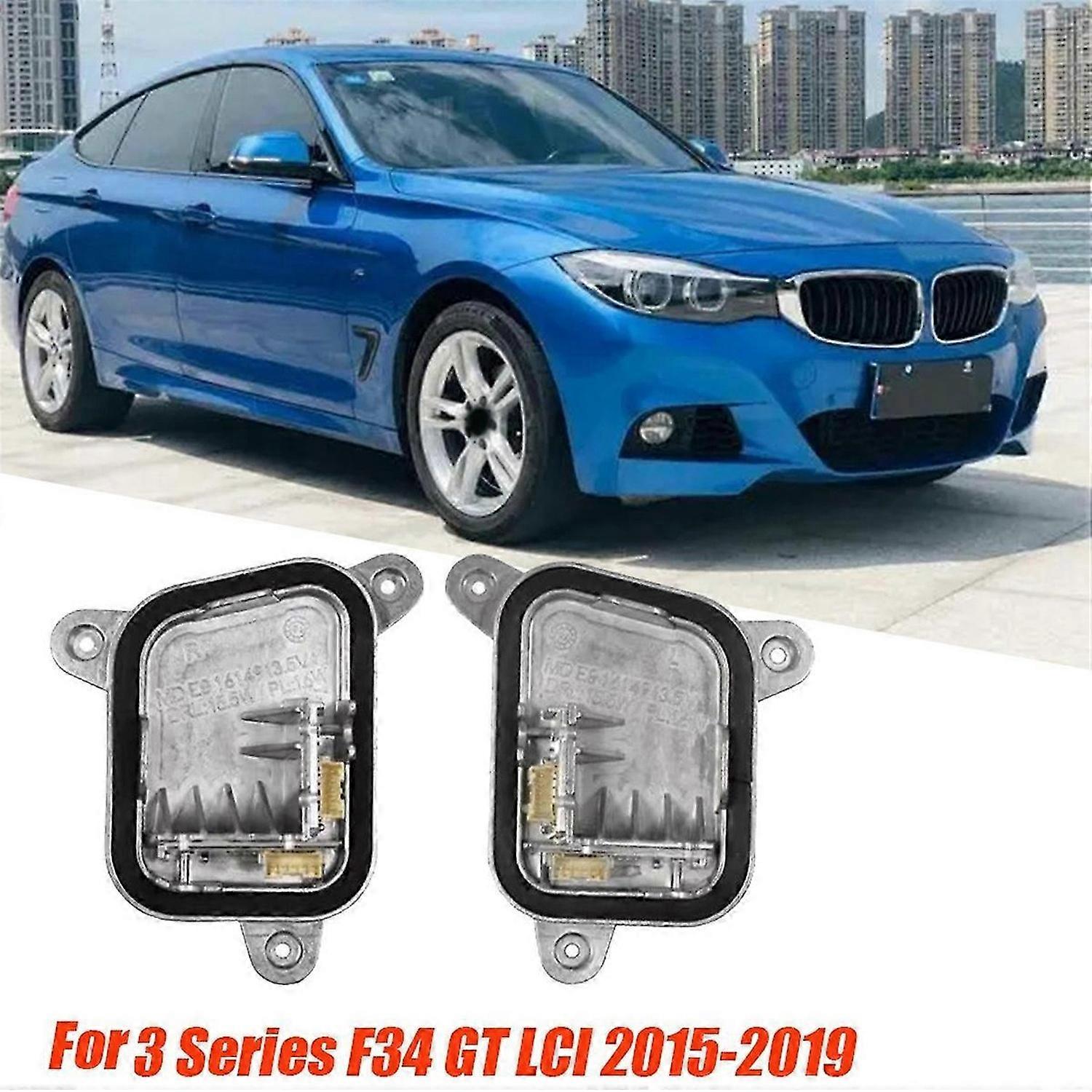 1Pair 63117470427 63117470428 for 3 Series F34 GT 2015-2019 LED Module Control DRL Daytime Running L