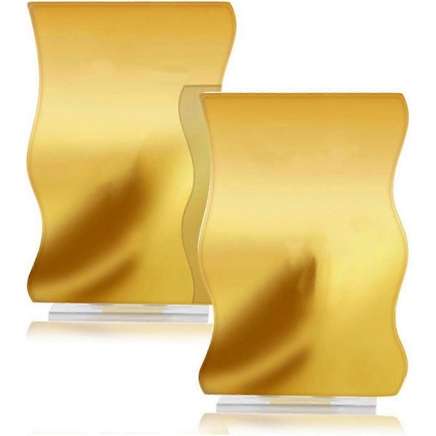 10PCS Gold Table Numbers with Stands Holders Wave Elegant Wedding Acrylic Table Numbers Large Modern