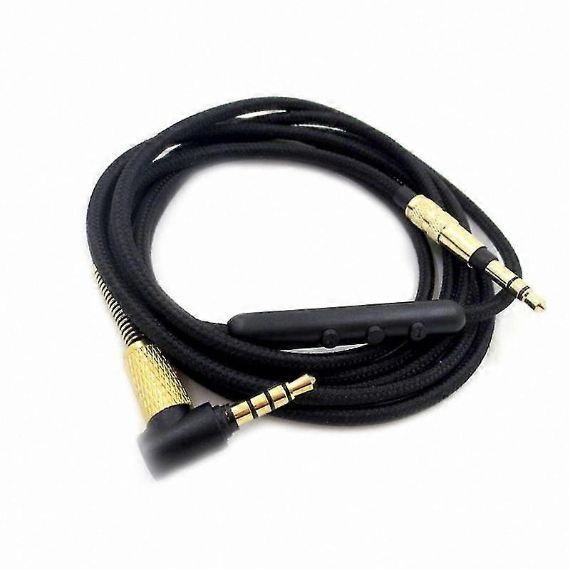 Volume Control Headphone Cable for Over-Ear Models Replacement Cord with Mic Functionality