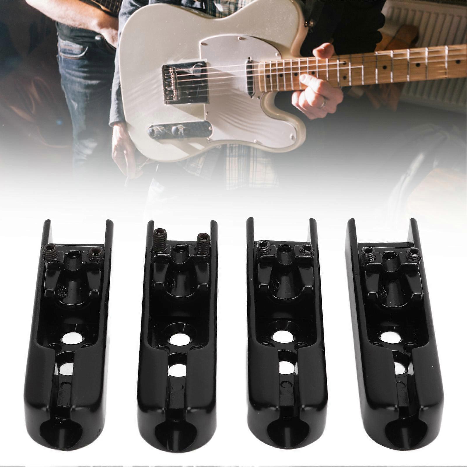 E-Bass Steg 4-String Metall verschleißfest schwarz