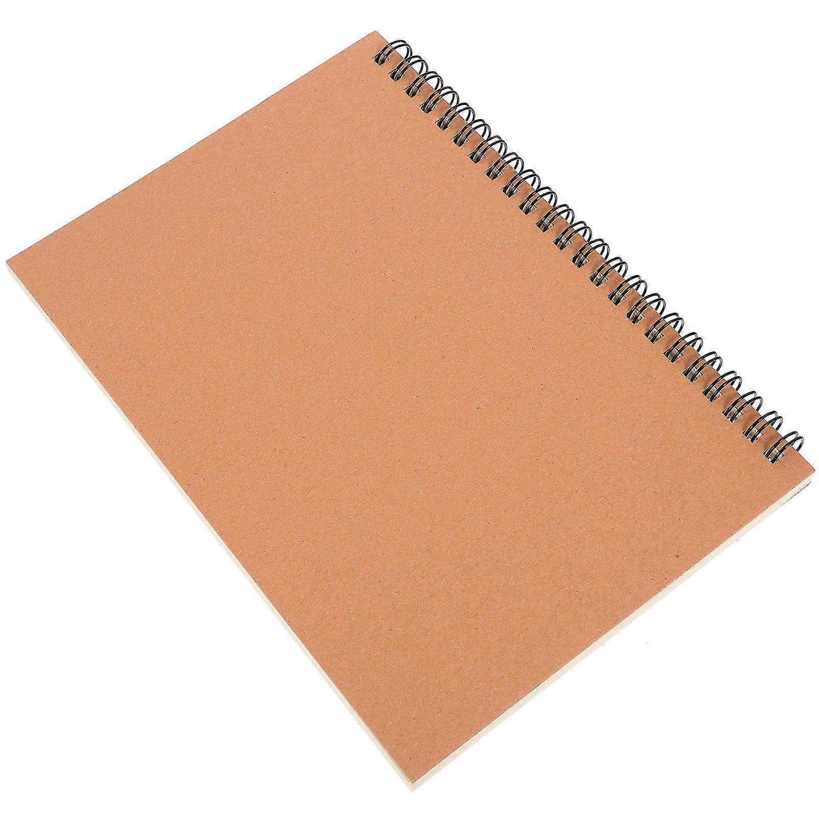 Notebook Spiral Notebook for Writing Use 2Pcs Brown Paper Spiral Notebooks