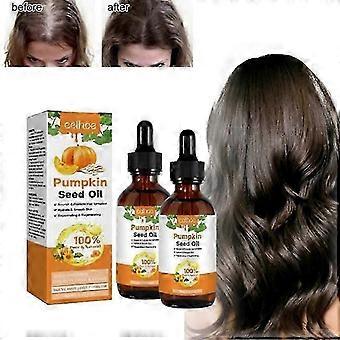 2x Pumpkin Seed Oil 100% Pure Cold Pressed Pumpkin Seed Oil for Hair Growth, Boost Hair Growth for Eyelashes, Eyebrows & Dry Damaged Hair, Moisturizer