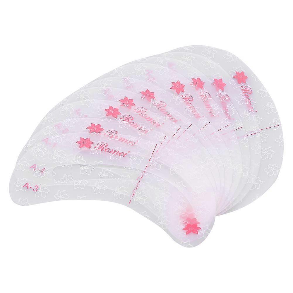 9Pcs/Set Eyebrow Drawing Grooming Stencil Reusable Shaper Guide Template Make Up Shaping Tool