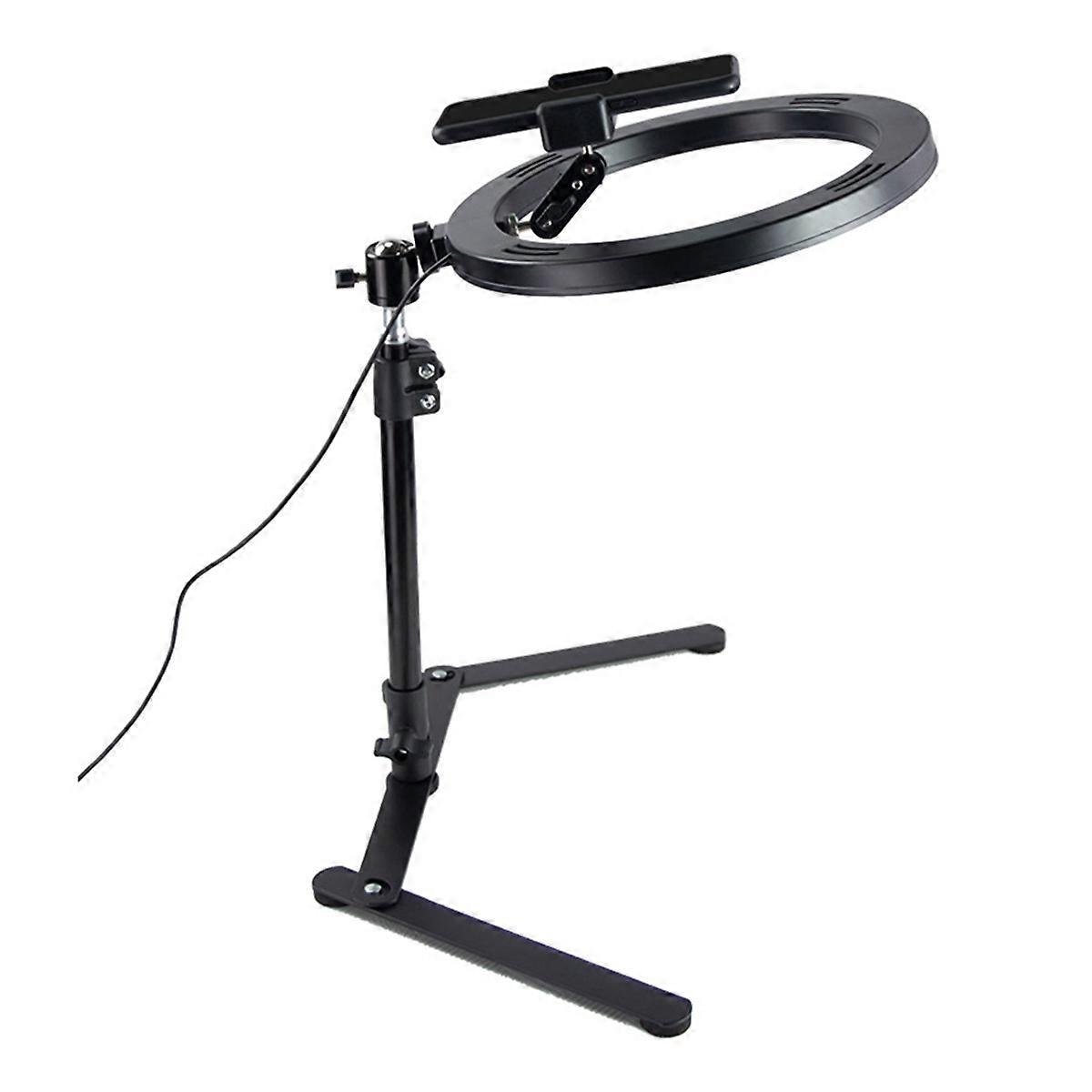 Desktop Led Selfie Remote Ring Light, Phone Stand Holder Fill Lamp,