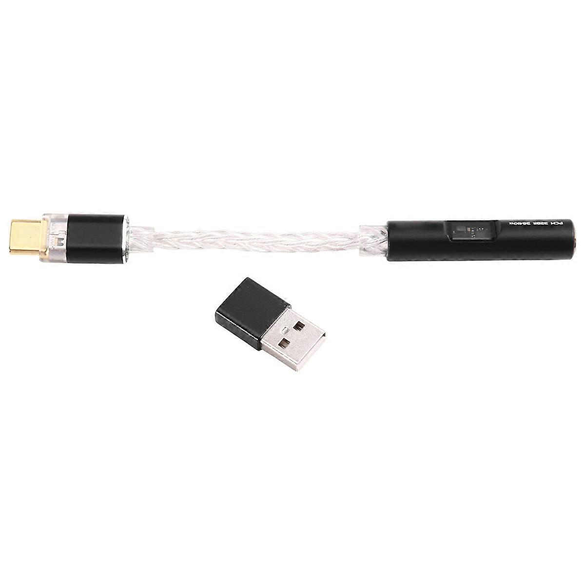Type C to 3.5mm USB-A to 3.5 Jack Adapter HiFi USB C Audio AUX Converter Decoder CX31993 Adapter Cab