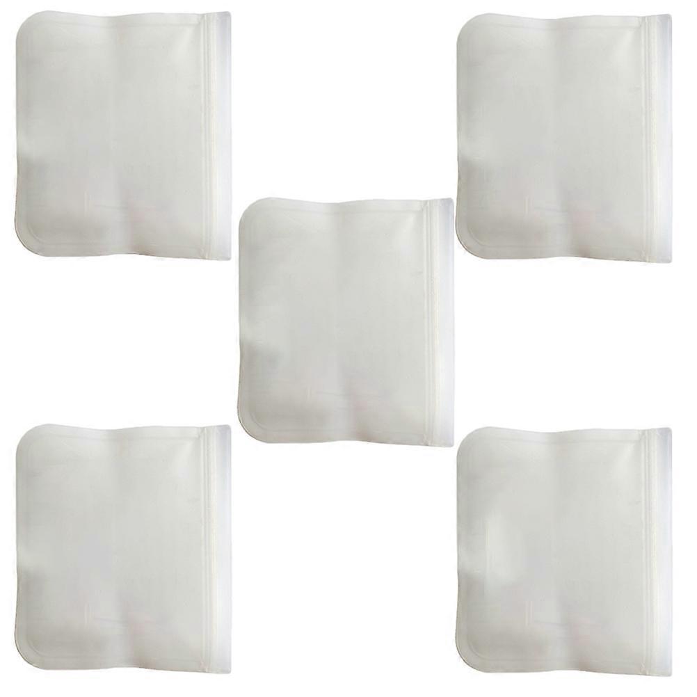 Food Packaging Bags 5Pcs In 1 Set For Refrigerator Use Assorted Color Frosted Self Sealing Storage Bag