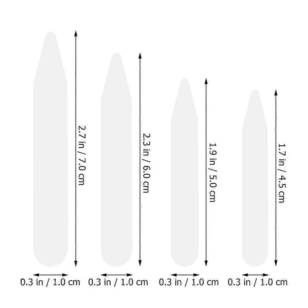 Plastic Inserts Shirt Collars Collar Supports Denim Shirts 400Pcs