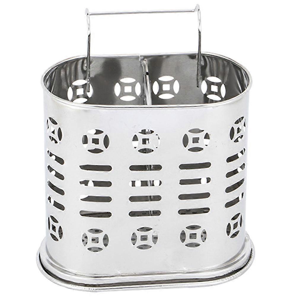 Chef's Stainless Steel Cutlery Drying Rack For Kitchen Use 18.50X16.80X10.00CM Rectangular Design 1Pack