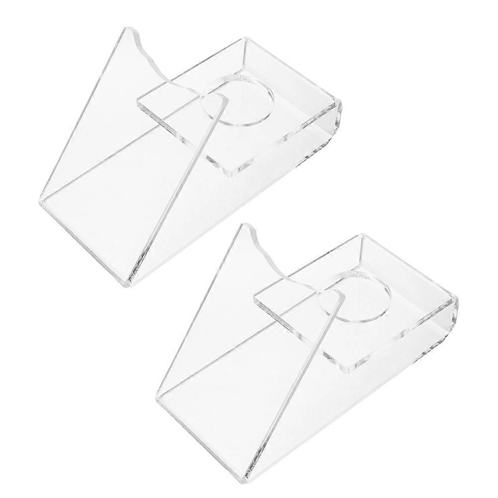 Acrylic Table Tennis Racket Holder Transparent Stand 10 Pcs Rectangular Display For Sports Equipment Home Retail