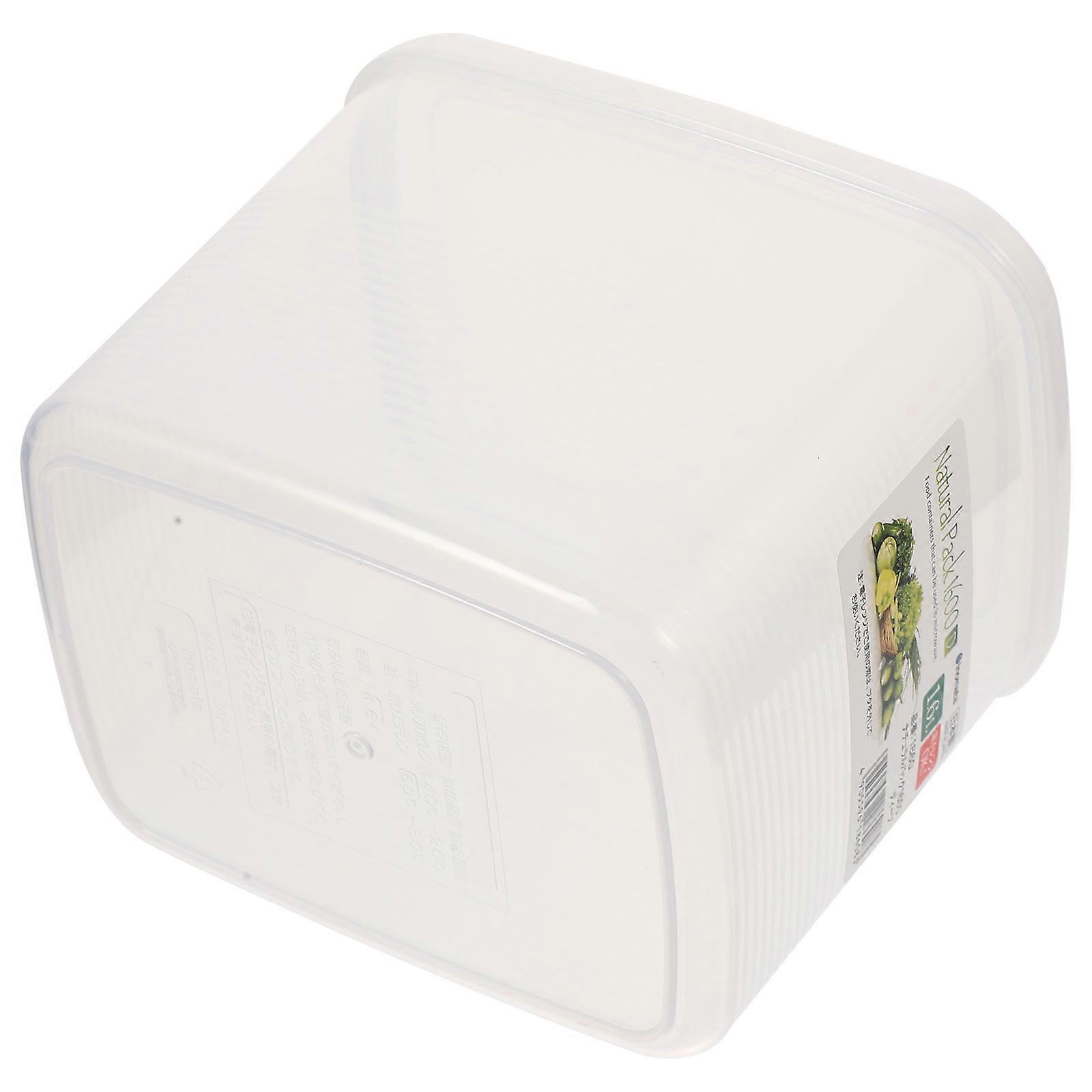 Bread Box Plastic Bread Container for Storage 4Pcs Household Transparent