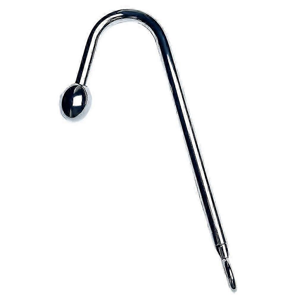 Replaceable Metal Stainless Anal Hook Single Ball Bead Metal Curved Hook