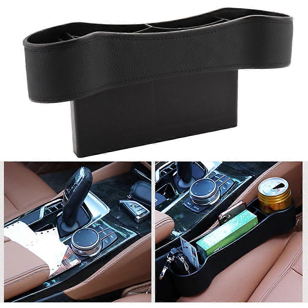 Practical Car Gap Organizer Box For Smartphone And Money In-Car Use Rectangular Black 3Pcs