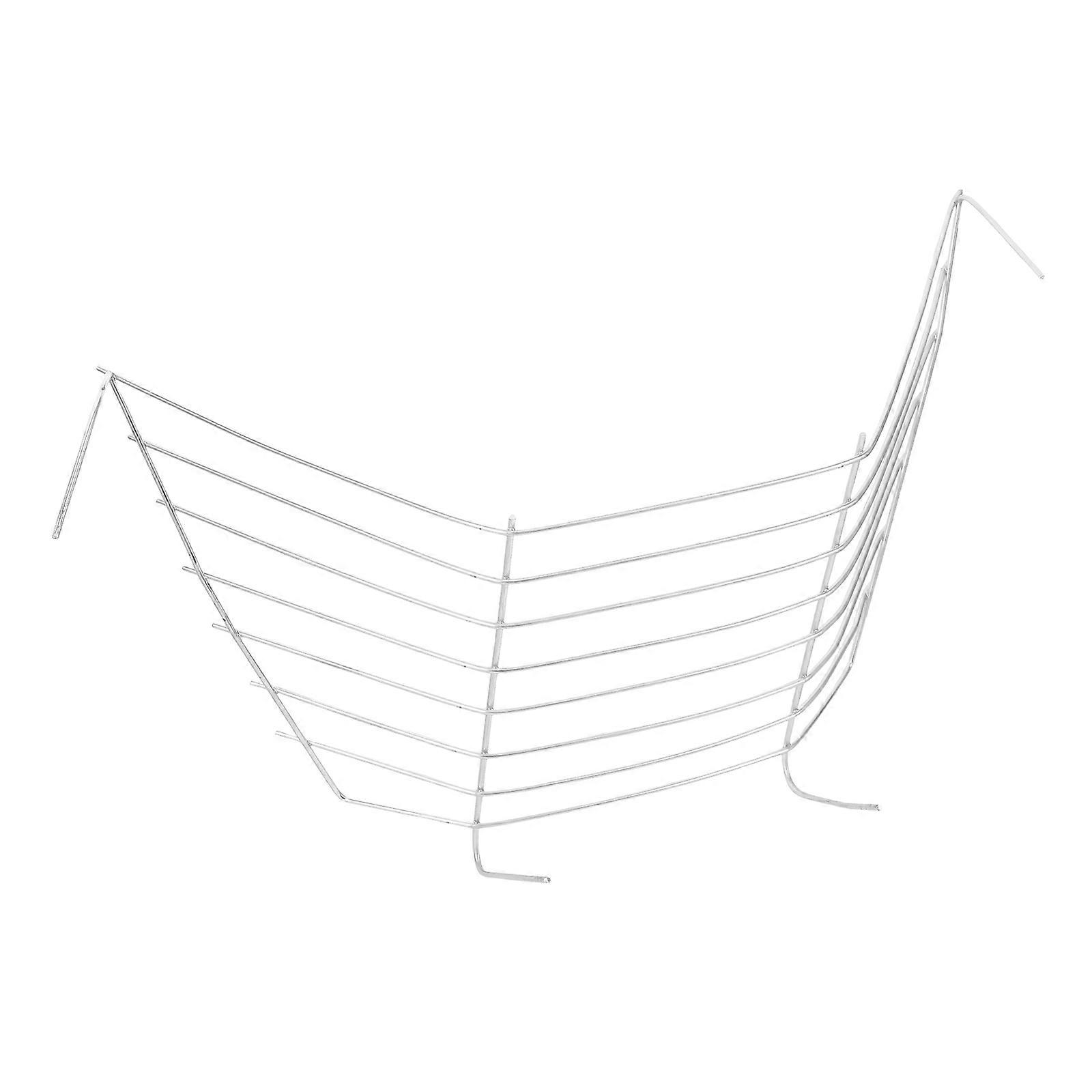 Rabbit Hay Rack Iron Feeder for Hanging 4Pcs White Cage Feeder Set