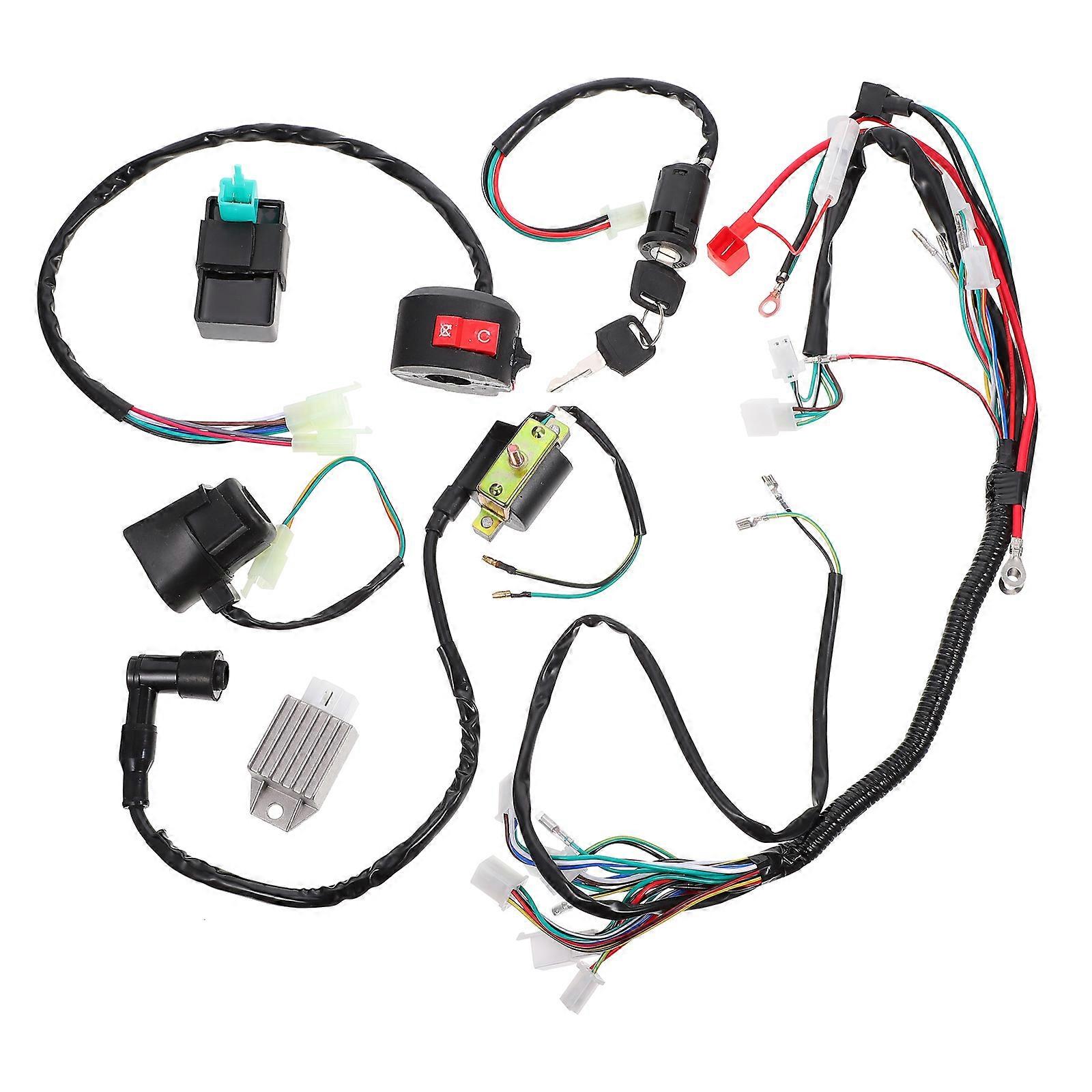 Professional ATV Harness Assembly For Motorcycle Wiring Durable Electric Start Engine Compatible 2 Sets
