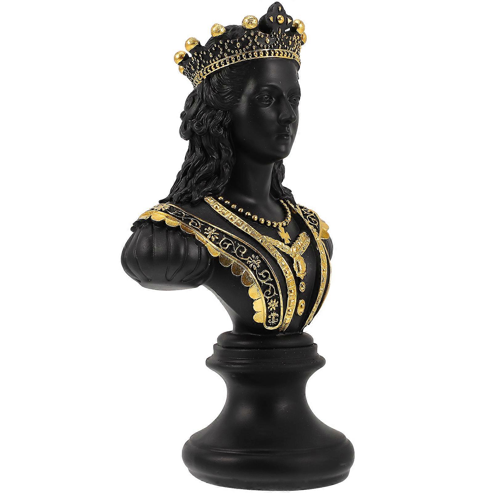 Decorative Resin Chess 3Pcs Stylish Chess Sculpture for Housewarming Parties Office and Home 22x12.5cm Elegant Tabletop Ornament