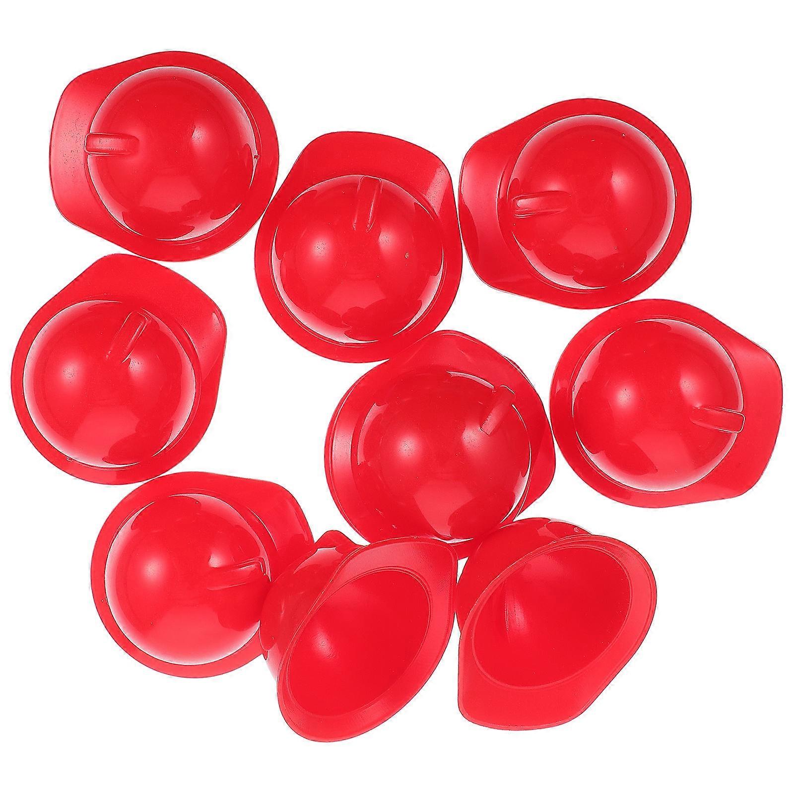 Mini for Decoration Use 30Pcs Red Plastic Construction Doll Hats