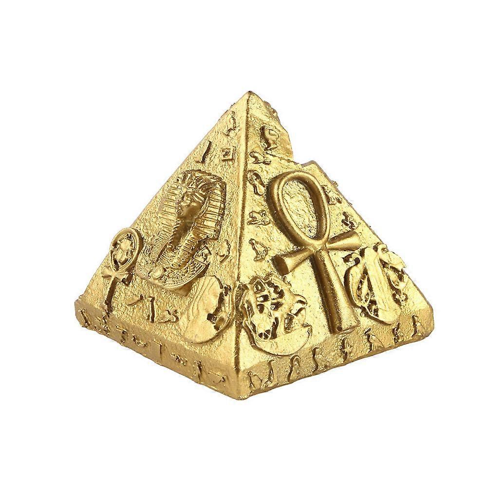 Adornment Resin Pyramid Model for Desktop Decor 2Pcs