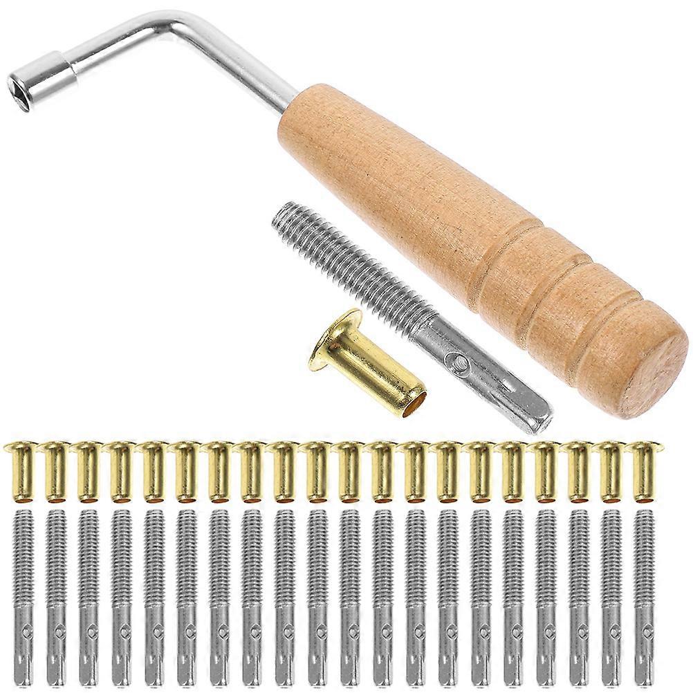 Lyre Harp Replacement Accessories Set Tuning for Lyre Harp Classic Design Assorted Color 3 Sets