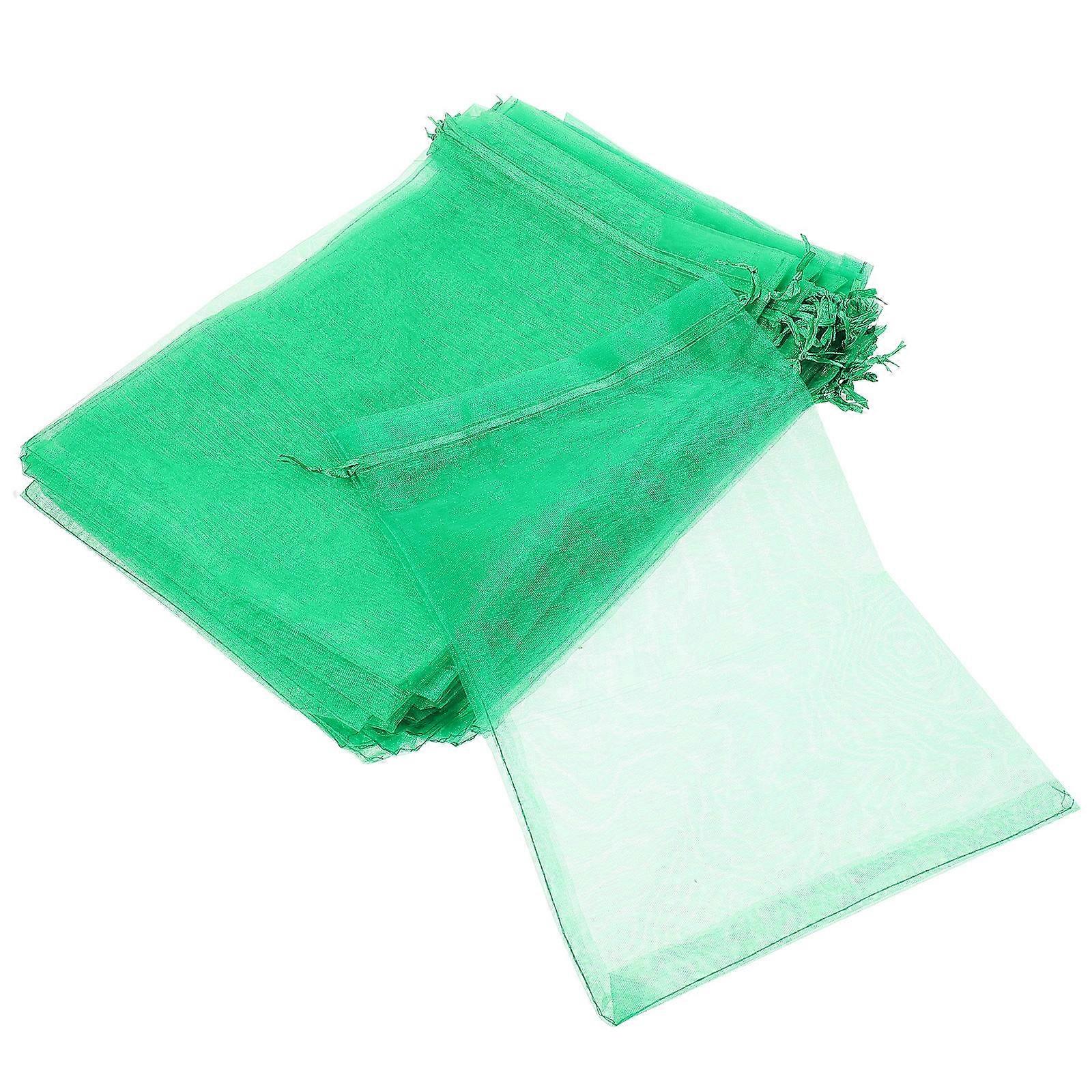 Fruit Protection Bags Drawstring Mesh Bag for Fruit Covering 100Pcs