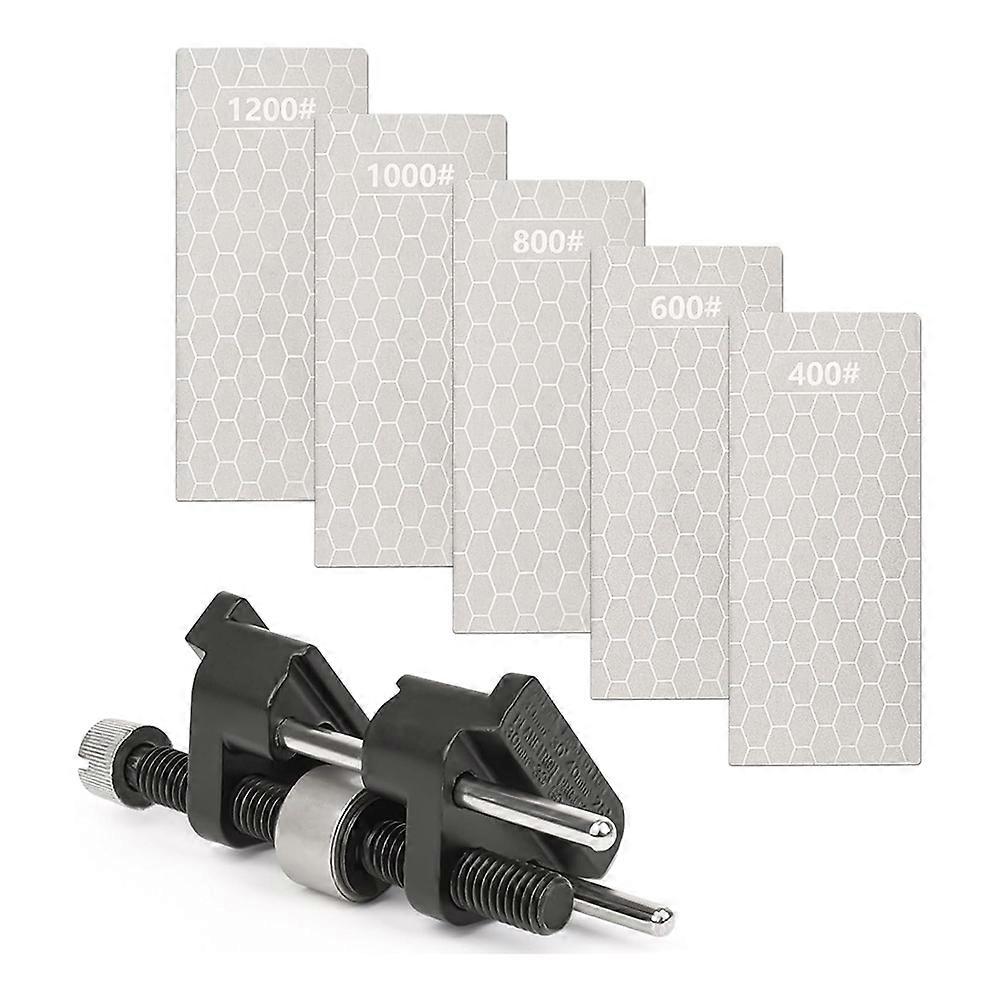 Chisel Sharpening Kit - Honing Guide & 5 Diamond Sharpening Stones, Adjustable Chisel Sharpener Jig