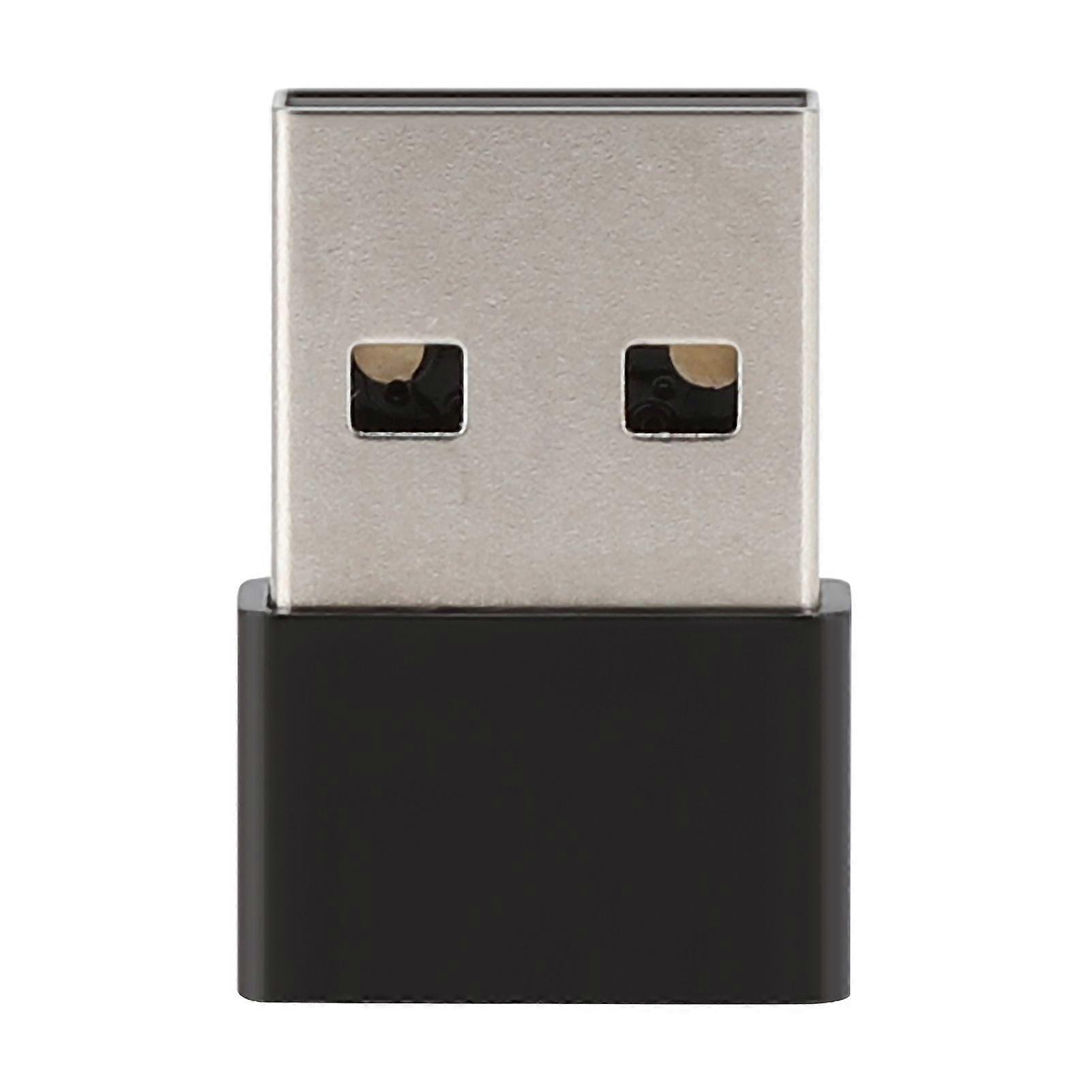 Mini Portable USB to TypE C Male Adapter for Hard Disk Hard Drive Mobile Phone Tablet Black
