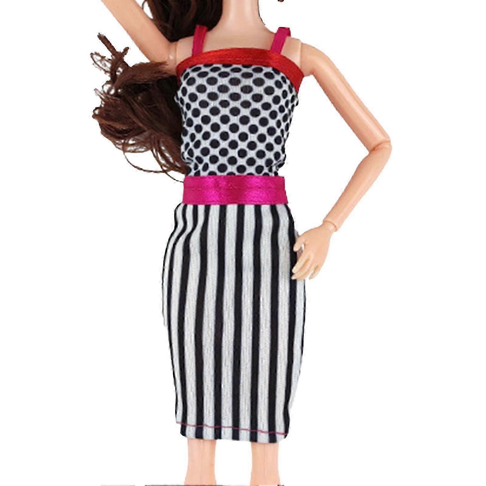 Doll Party Dress Stylish Slim Fit Fashion Doll Short Outfit Dress For Kids Kaesi