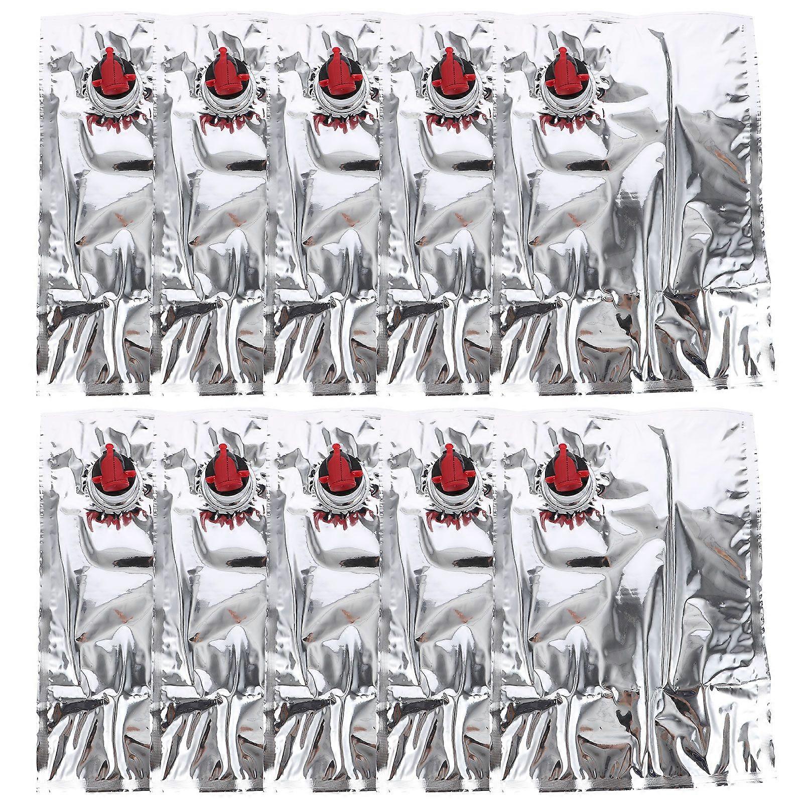 10 قطع النبيذ مربع حقيبة تخزين حقيبة الفراشات الحنفية حاوية عصير النبيذ حامل