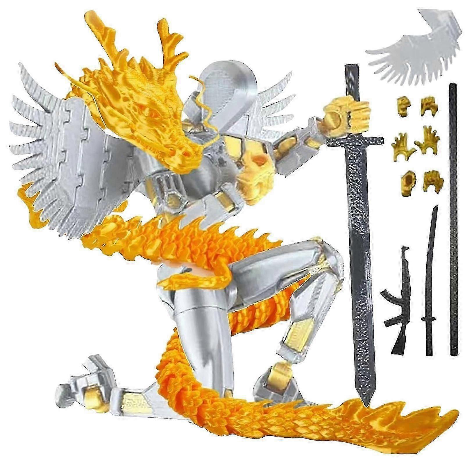Dragon Angel 13 Action Figure, DIY Poseable Robot Model, Jointed Dummy Doll with Accessories, Collectible Action Figure for Fans Gift