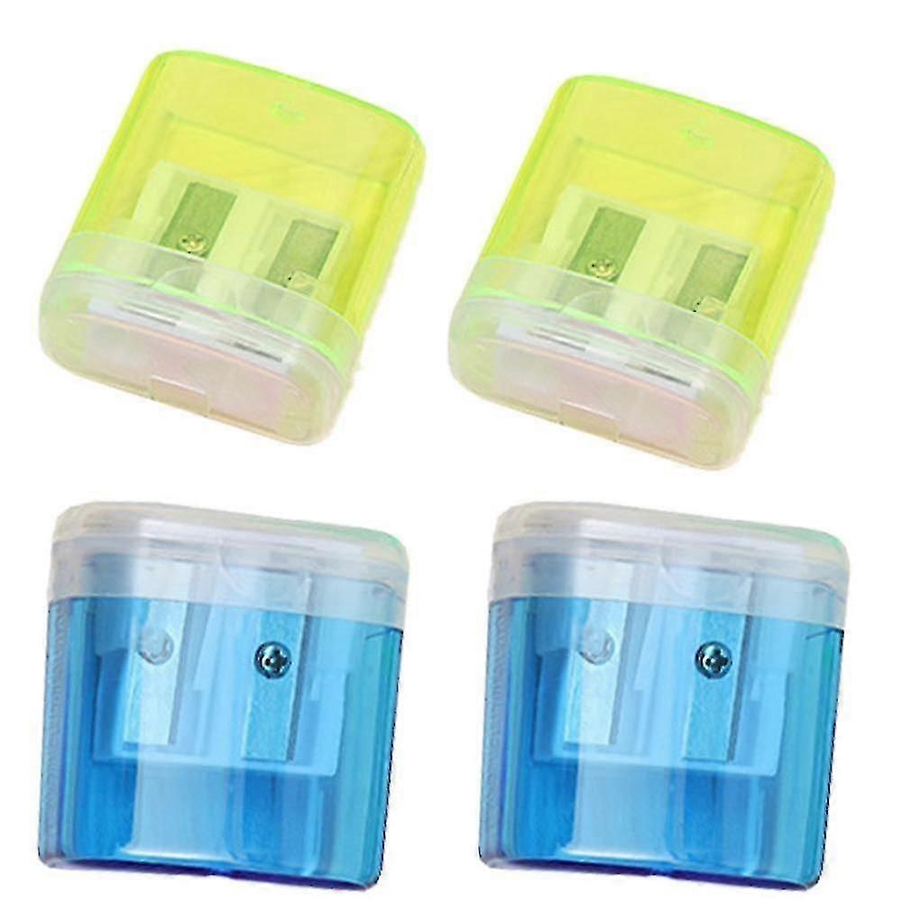 4 Pcs Small Pencil Sharpener, Pencil Sharpener For Kids, Colored Pencil Sharpener