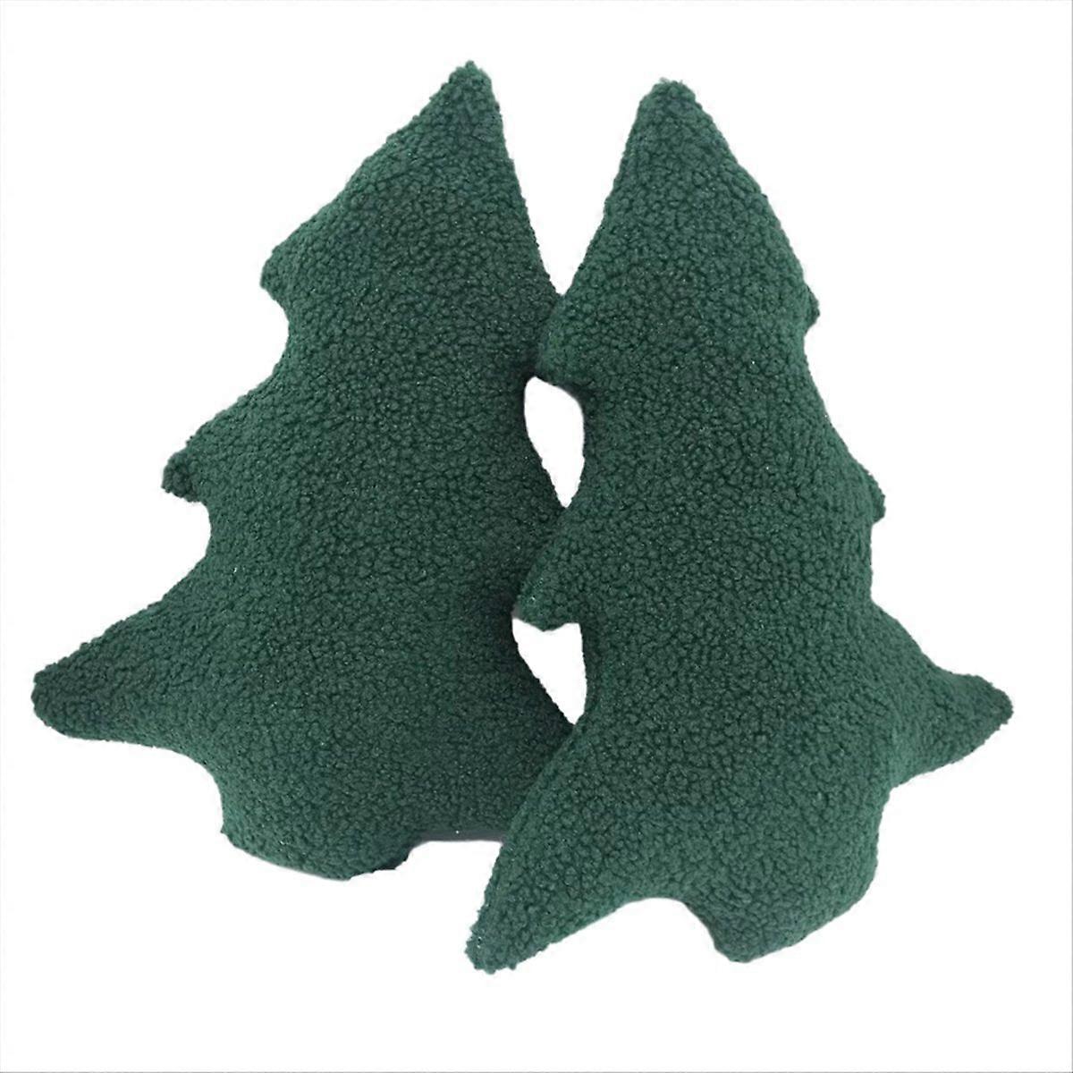 Granular Christmas Tree Throw Pillows